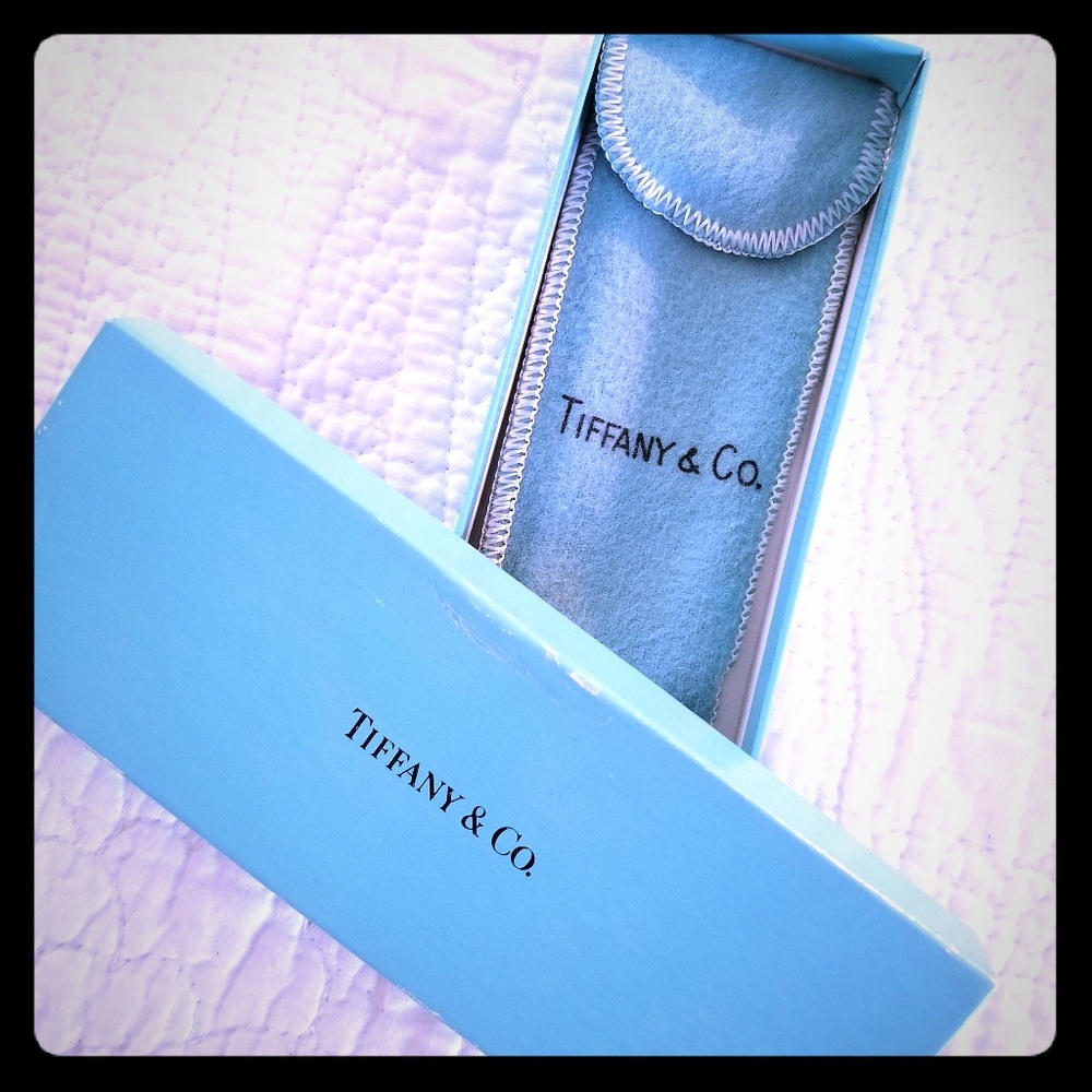 Vintage Tiffany & Co watch box and dust cover